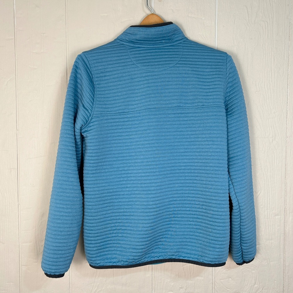 LL Bean Quilted Performance Quart-Zip Women's Sz-M Blue Outdoor Hiking Pullover - Picture 2 of 7